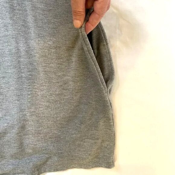 Threads 4 Thought Fleece Cardigan Hooded Open Front Pockets Thumbholes Size L - Picture 3 of 9